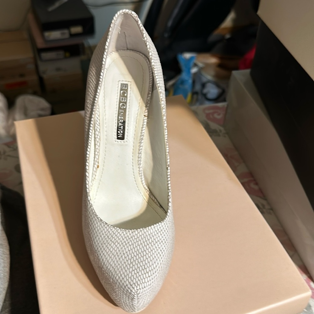 White pumps